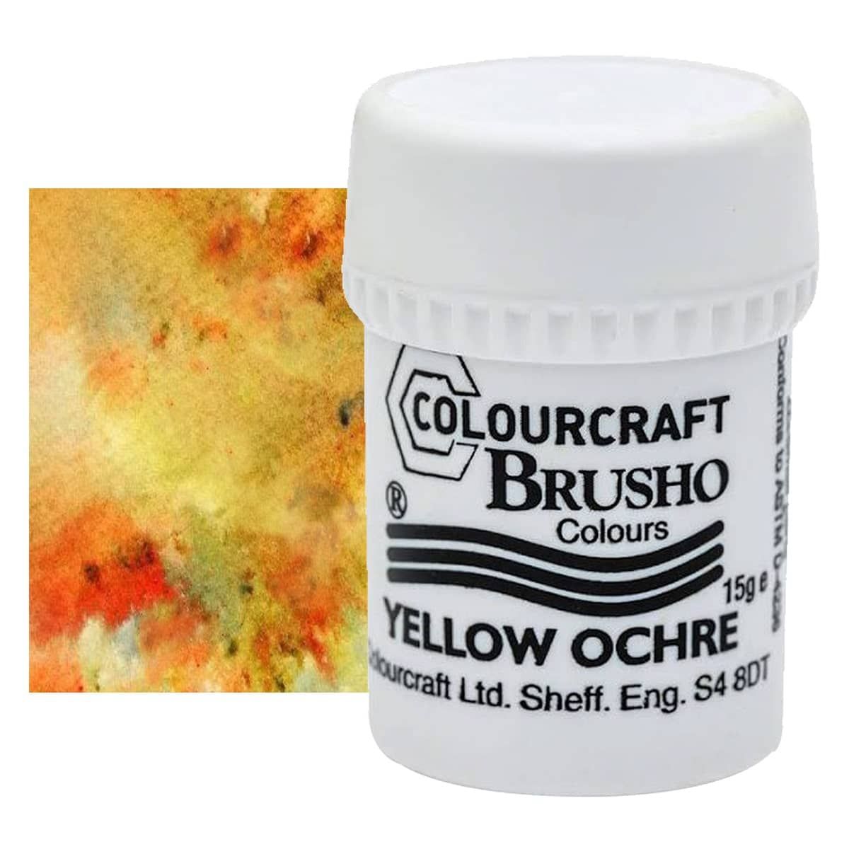 Brusho Crystal Colour, Yellow Ochre, 15 grams