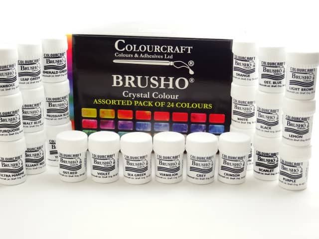 Brusho Crystal Colours Set of 24