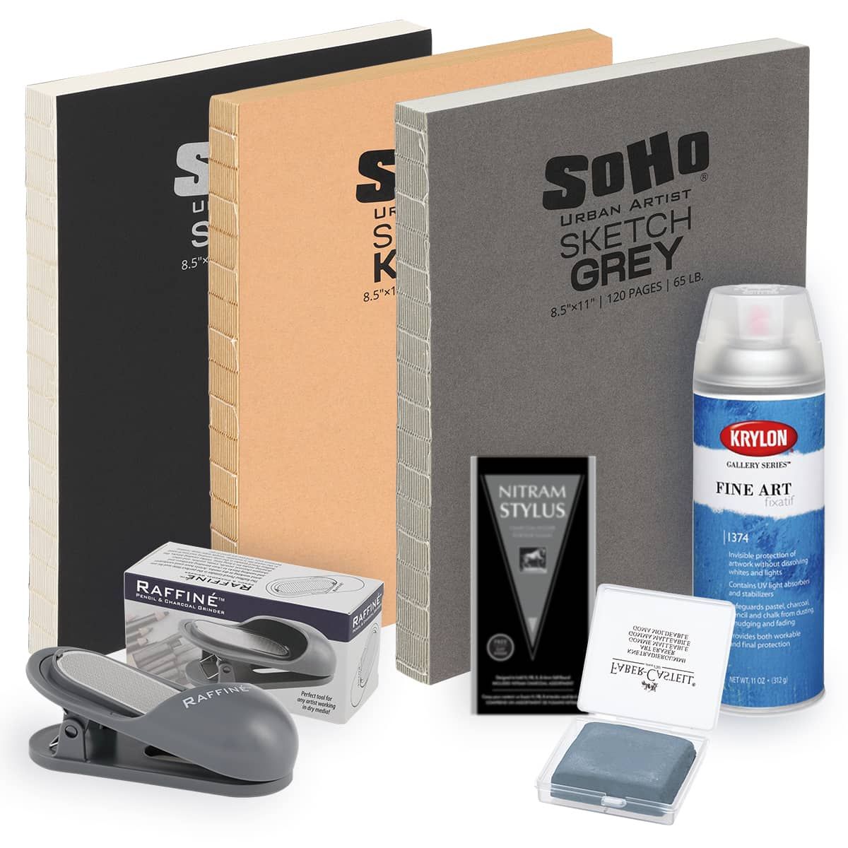 Nitram Pro Special Charcoal Drawing Set Jerry's Artarama