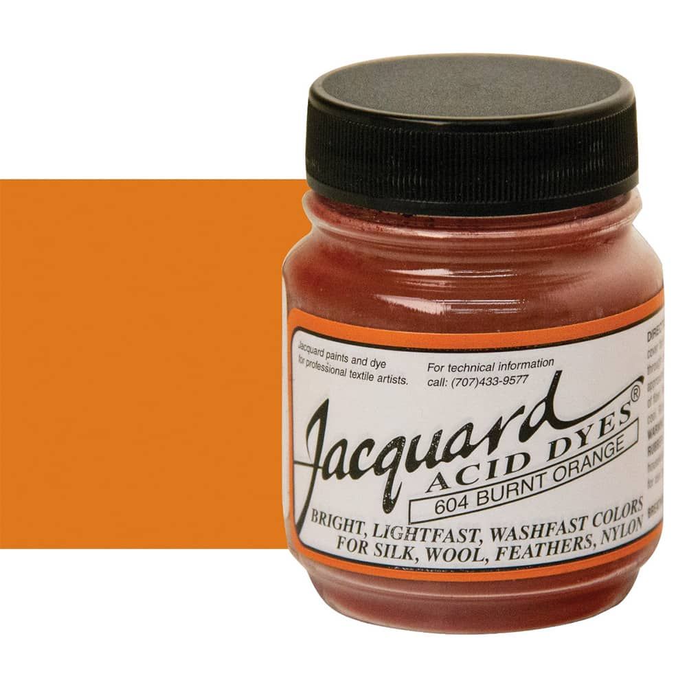 Jacquard Acid Dye Burnt Orange, .5 oz Jerry's Artarama