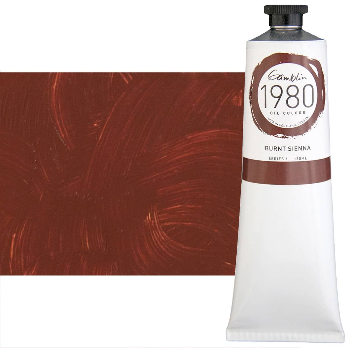 Gamblin 1980 Oil Colors - Burnt Sienna, 150ml Tube