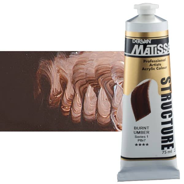 Matisse Structure Acrylic Colors Burnt Umber 75 ml