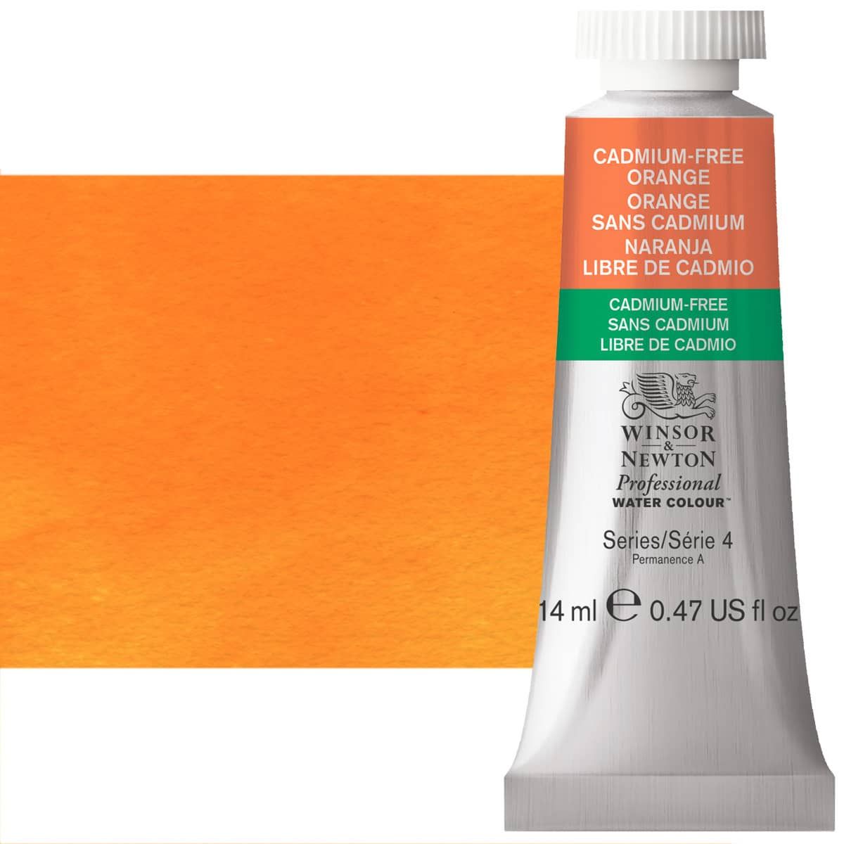 Winsor & Newton Professional Watercolor - Cadmium-Free Orange, 14ml Tube