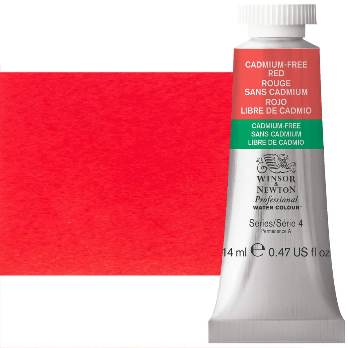 Winsor & Newton Professional Watercolor - Cadmium-Free Red, 14ml Tube