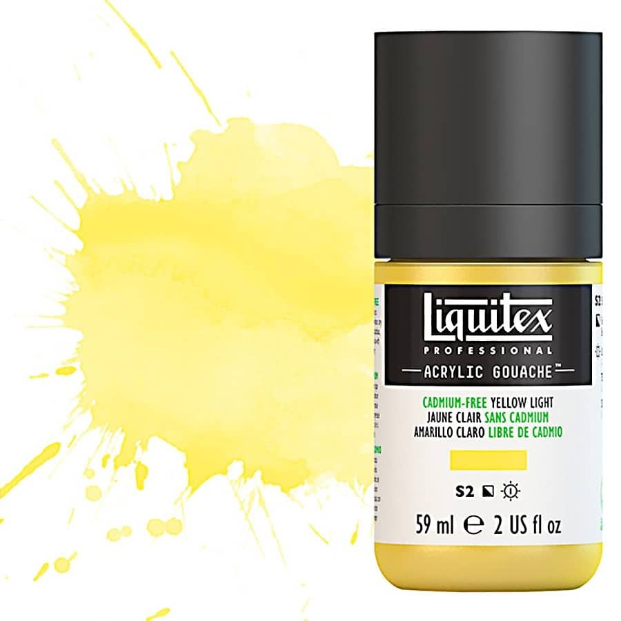 Liquitex Professional Acrylic Gouache 2oz Cadmium-Free Yellow Light