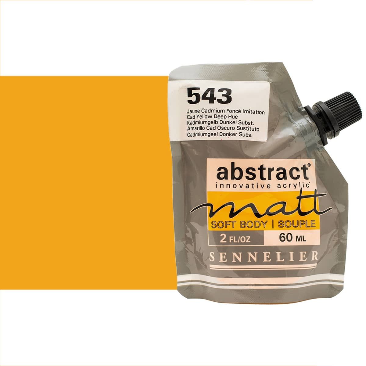 Sennelier Abstract Matt Soft Body Acrylic Cadmium Yellow Deep Hue