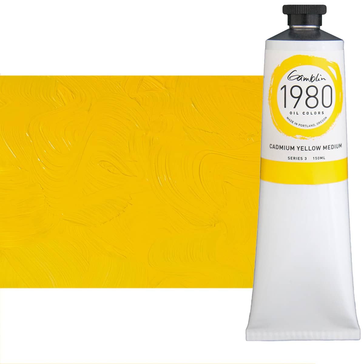 Gamblin 1980 Oil Colors - Cadmium Yellow Medium, 150ml Tube