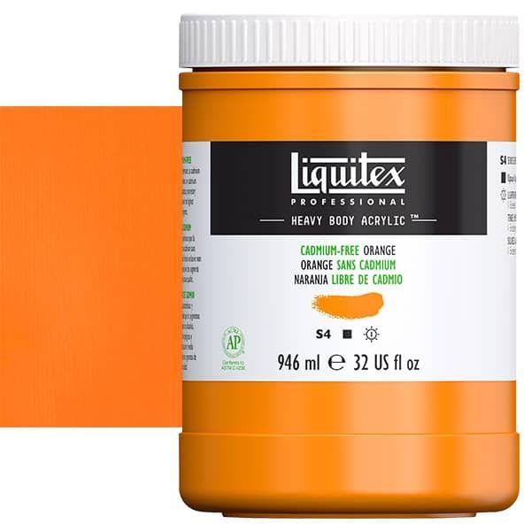 Liquitex Professional Heavy Body 32oz Cadmium Free Orange
