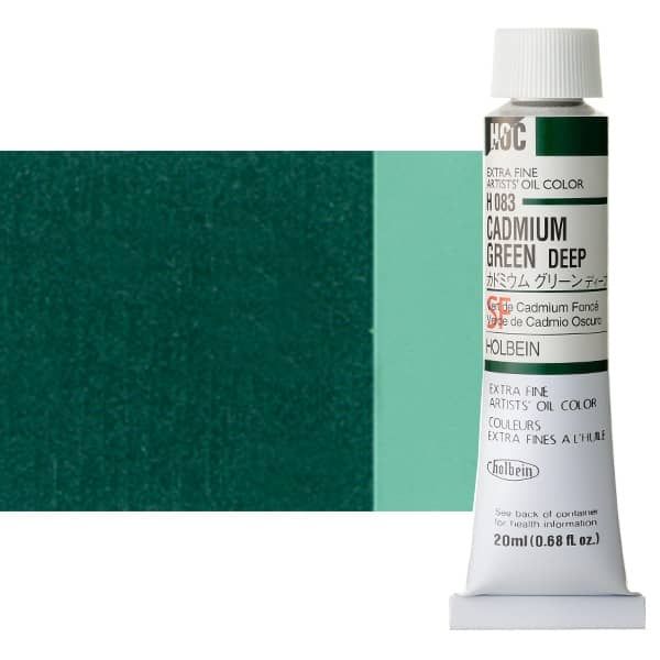 Holbein Extra-Fine Artists' Oil Color 20 ml Tube - Cadmium Green Deep