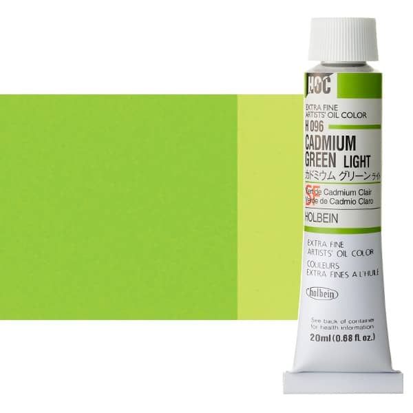 Holbein Extra-Fine Artists' Oil Color 20 ml Tube - Cadmium Green Light