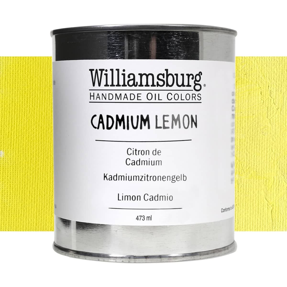 Williamsburg Oil Color 473 ml Can Cadmium Lemon