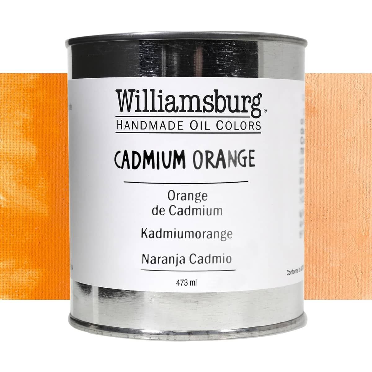 Williamsburg Oil Color 473 ml Can Cadmium Orange