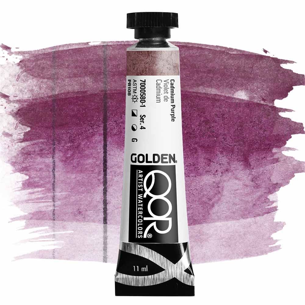 QoR Watercolor Paint - Cadmium Purple, 11ml Tube