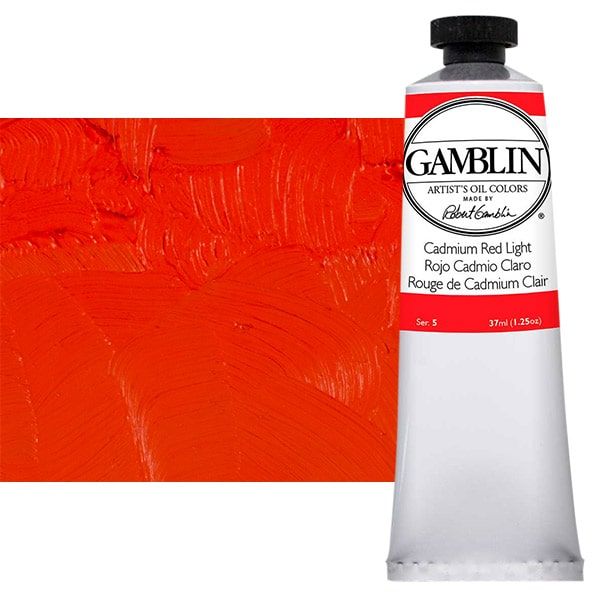 Gamblin Artists Oil Cadmium Red Light, 37ml Tube Jerry's Artarama