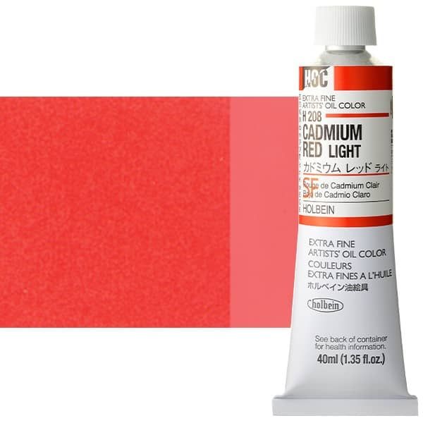 Holbein Extra-Fine Artists' Oil Color 40 ml Tube - Cadmium Red Light
