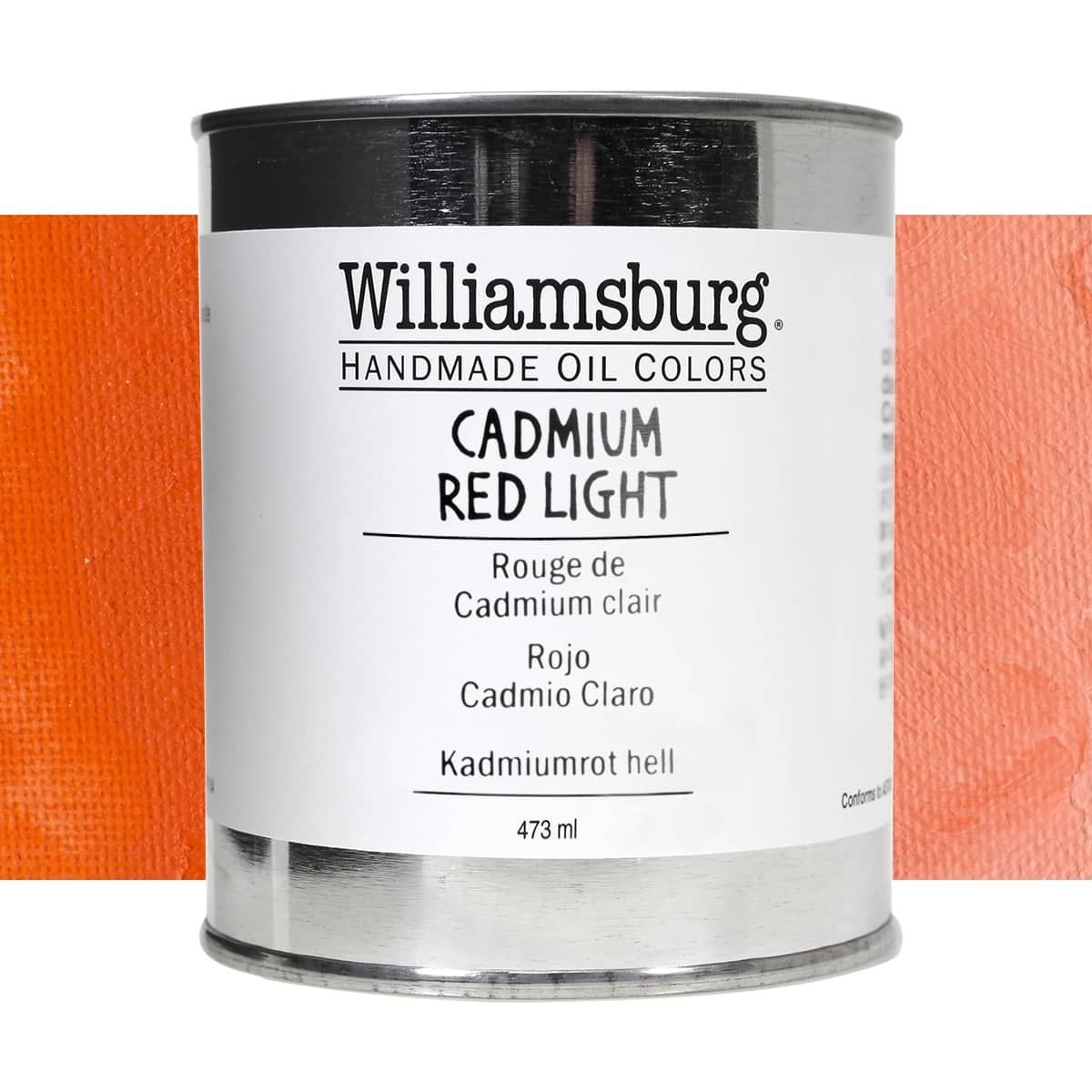Williamsburg Oil Color 473 ml Can Cadmium Red Light