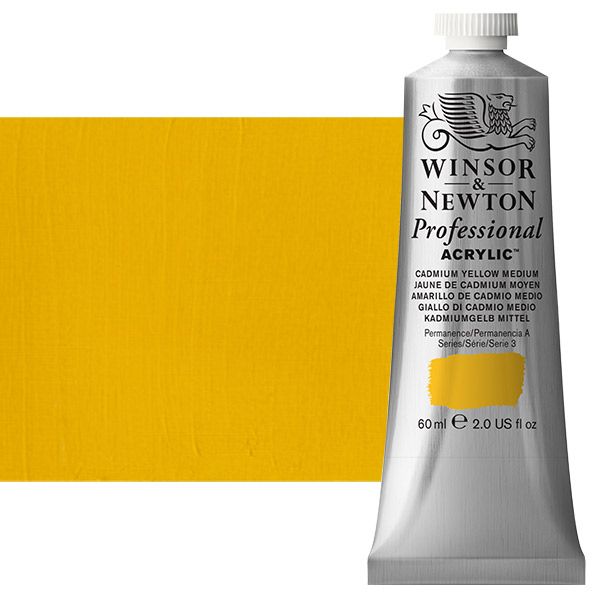 Winsor & Newton Professional Acrylic Cadmium Yellow Medium 60 ml