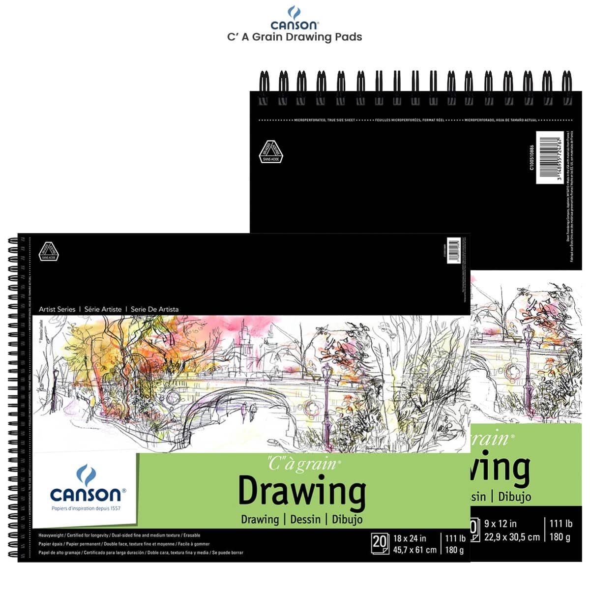 Canson C' A Grain Drawing Pads