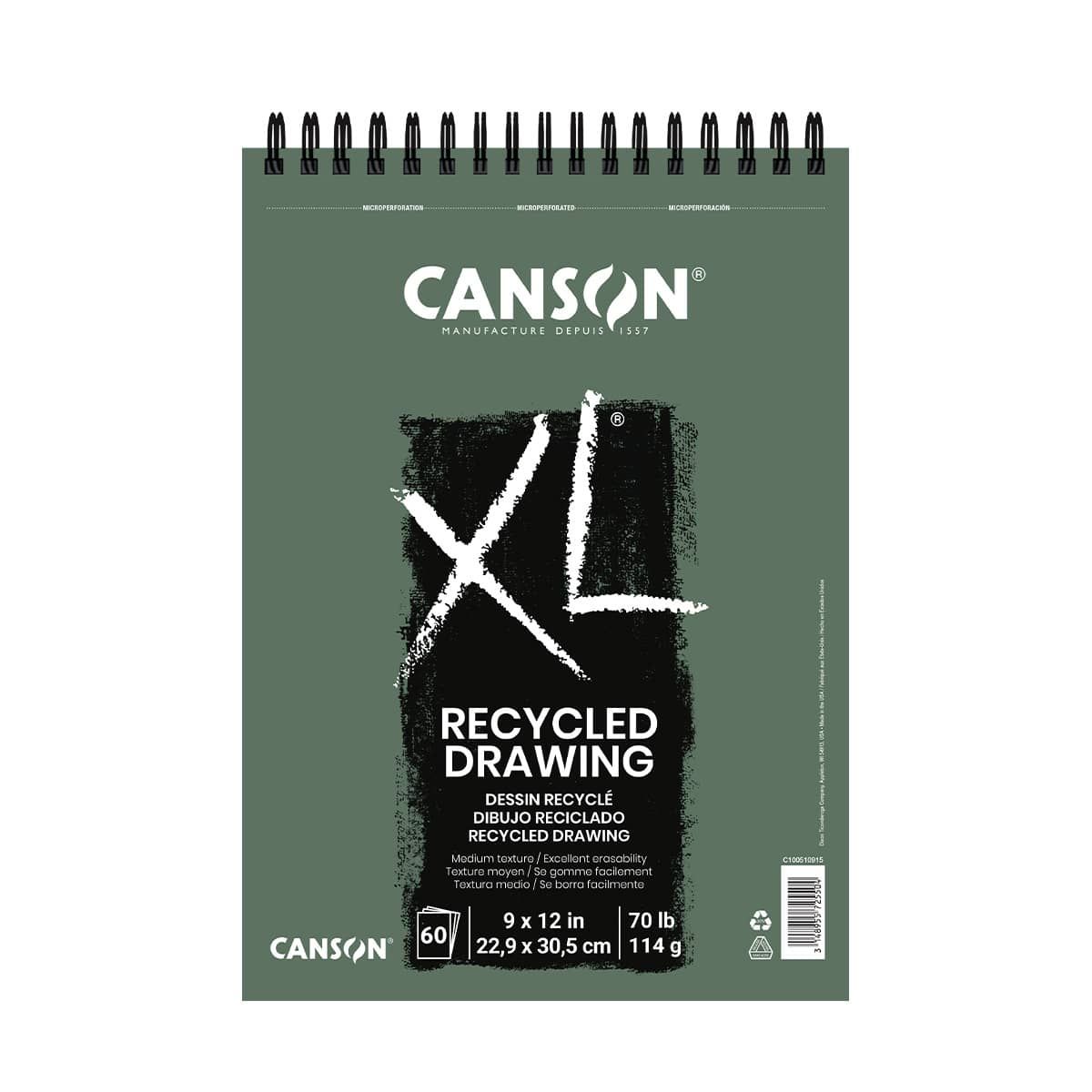 Canson Disposable Paint Palette Pad Treated Paper 40 Sheets 9 x 12 Inch
