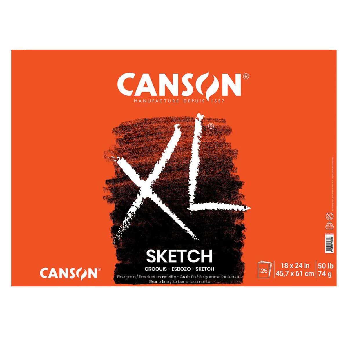 Canson - Artist Series Pure White Drawing Pad - 18 x 24