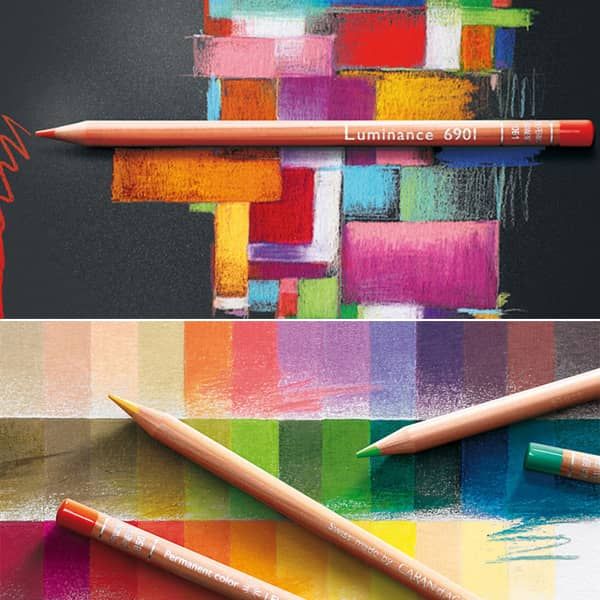 Caran d'Ache Luminance Colored Pencils 100pcs + 2 Blender • Price »