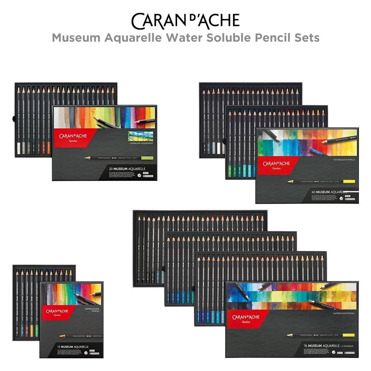 Caran D'Ache Museum Aquarelle Water Soluble Pencil Sets