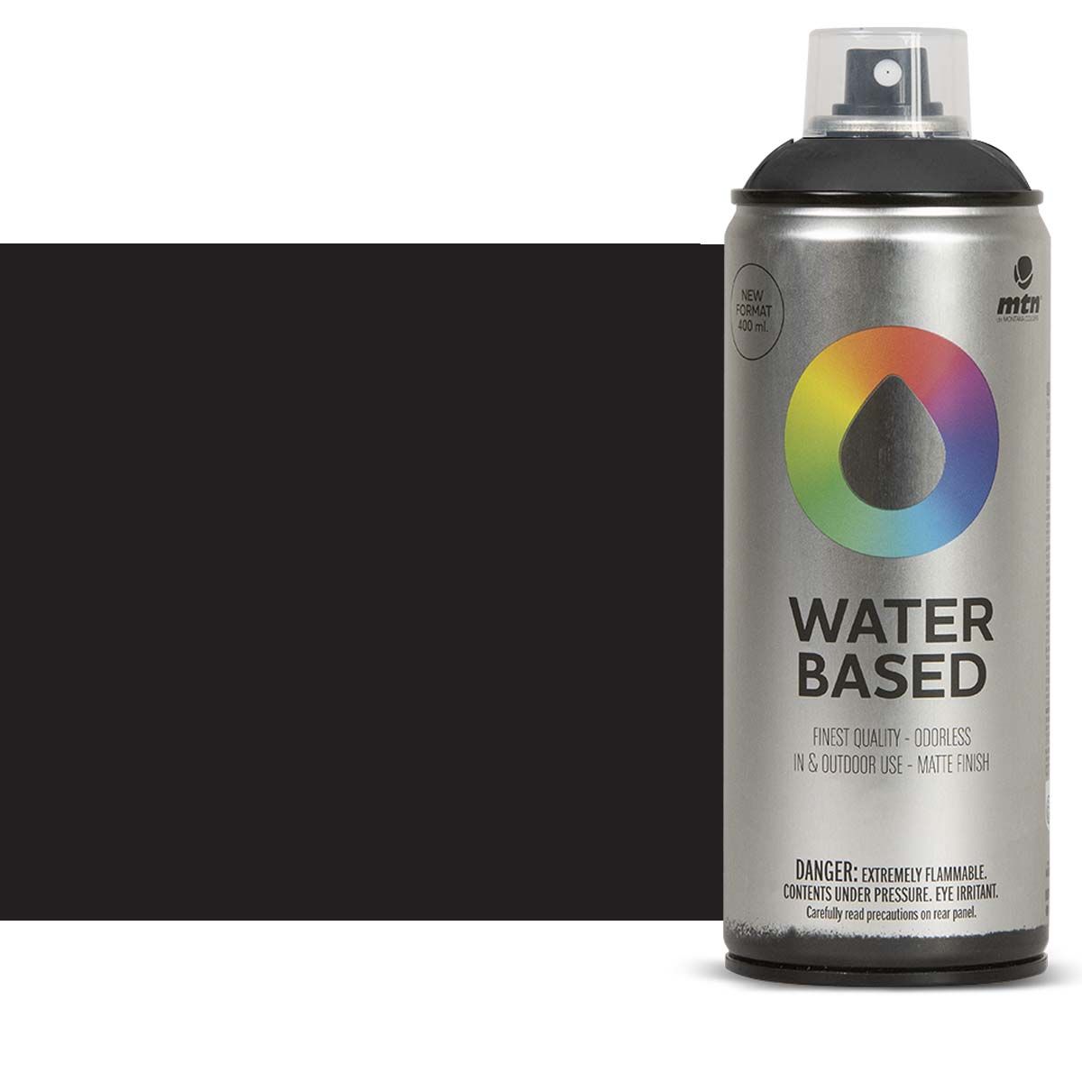 Montana Water Based Spray - Carbon Black, 400ml | Jerry's Artarama