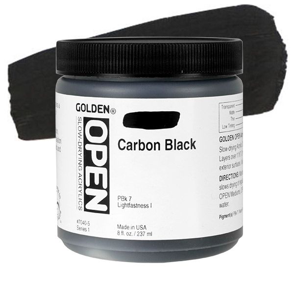 Golden Acrylics Heavy Body 8oz Carbon Black