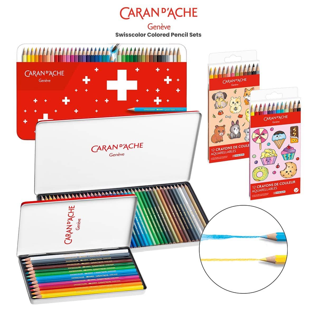 Caran d'Ache Swisscolor Colored Pencil Sets | Jerry's Artarama