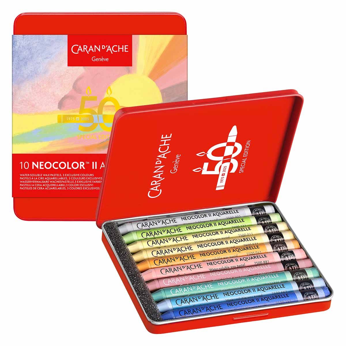 Caran d'Ache Neocolor II Aquarelle Water-Soluble Pastel - 50th ...