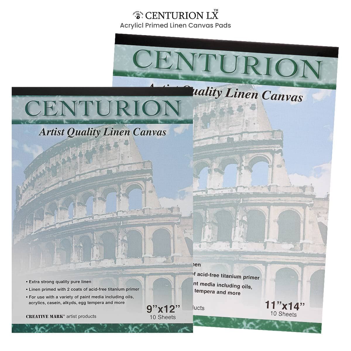 Centurion All-media Primed Linen Panels 3-pack 11x14 for sale