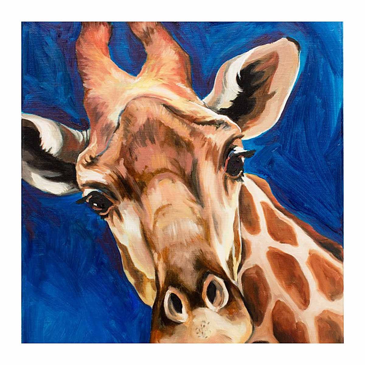 Giraffe by Amy Dean on Centurion Deluxe Oil Primed Linen Roll