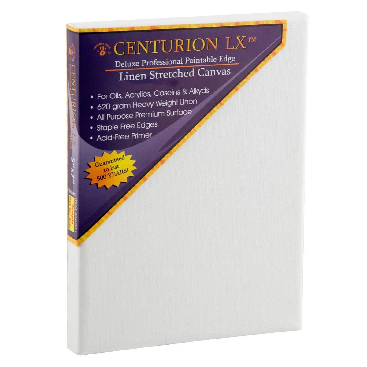 Centurion LX Acrylic Primed Linen Stretched Canvas 3/4" Deep