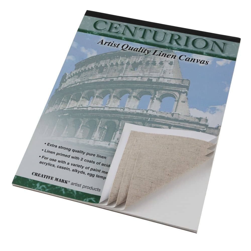Centurion Linen Canvas Pad 12x16" 10 Sheets , 11oz Acrylic Primed