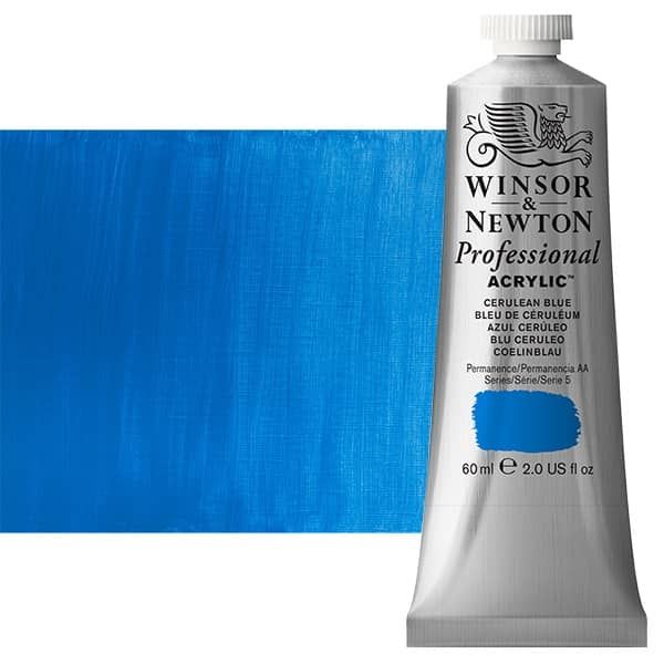 Winsor And Newton Professional Acrylic Cerulean Blue 60 Ml Jerrys Artarama