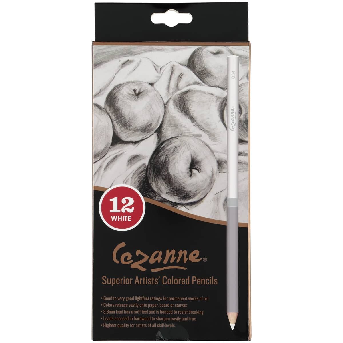 Cezanne White Colored Pencil Set of 12