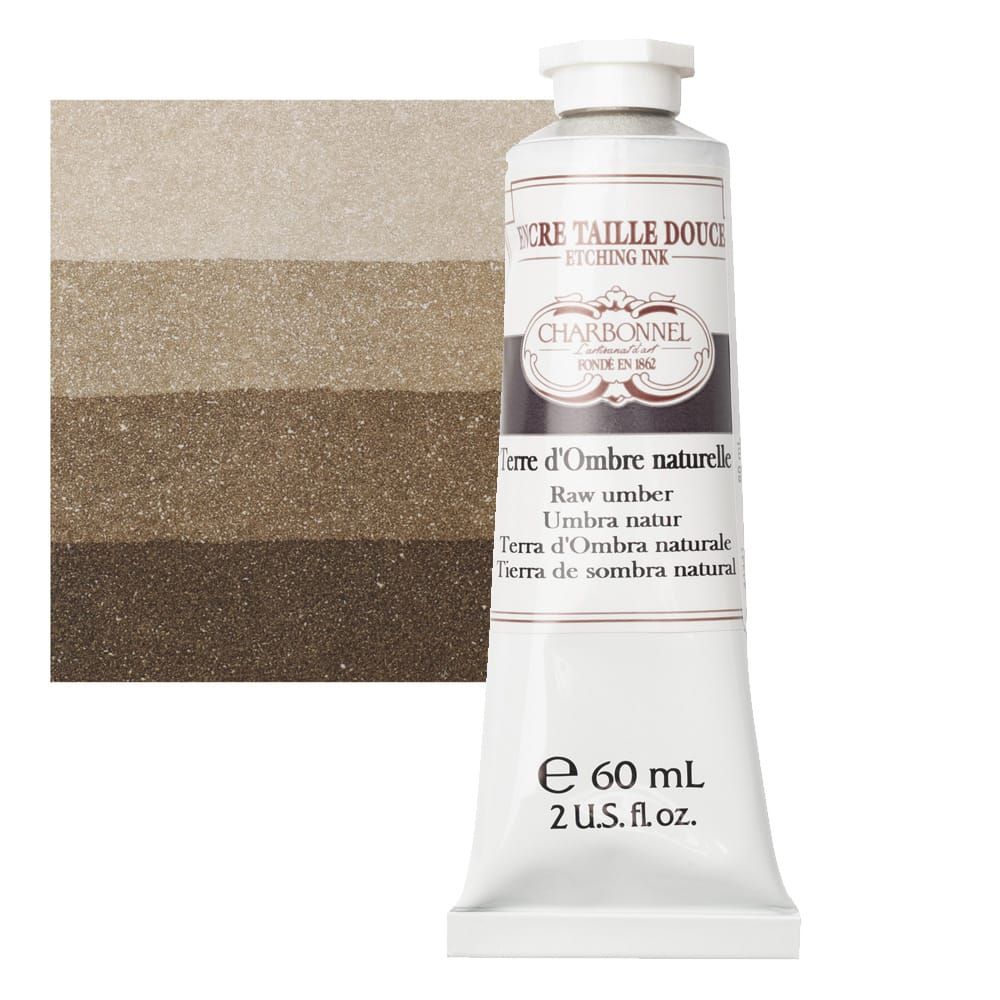 Charbonnel Etching Ink Raw Umber, 60ml Tube Jerry's Artarama