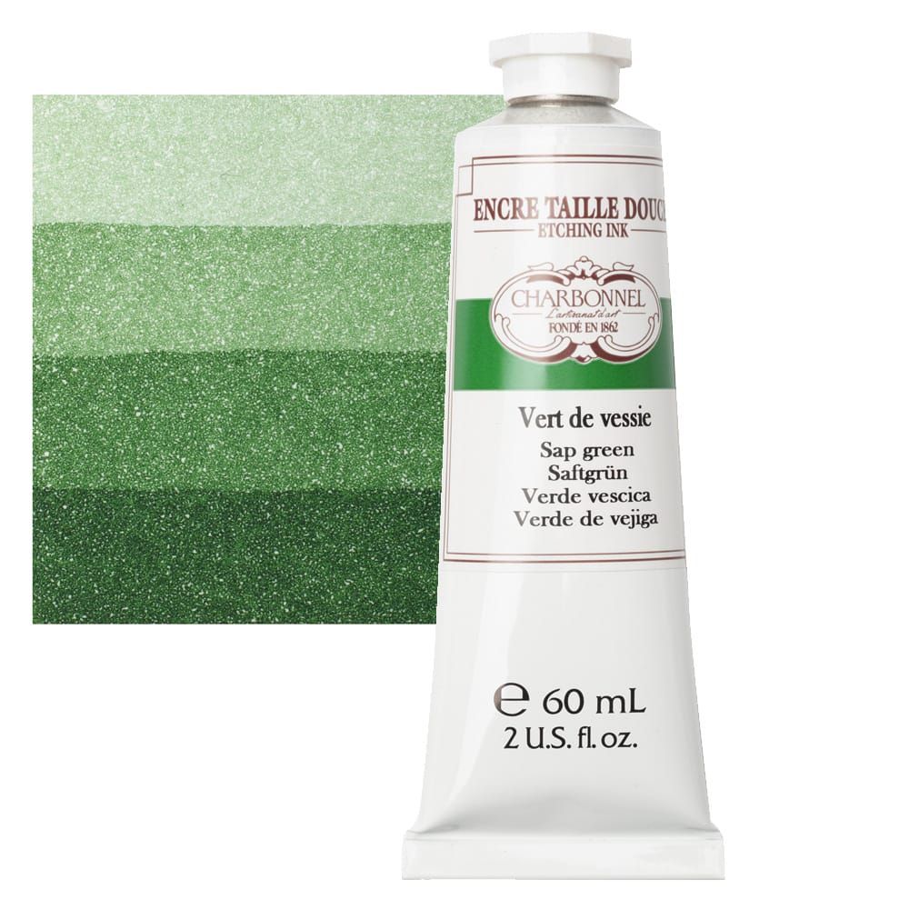 Charbonnel Etching Ink Sap Green, 60ml Tube Jerry's Artarama