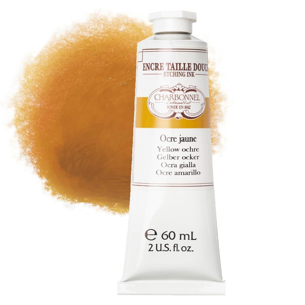 Charbonnel Etching Ink Yellow Ochre, 60ml Tube Jerry's Artarama