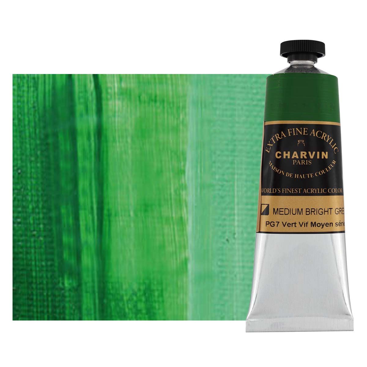 Charvin ExtraFine Artists Acrylic Medium Bright Green, 60ml Jerry