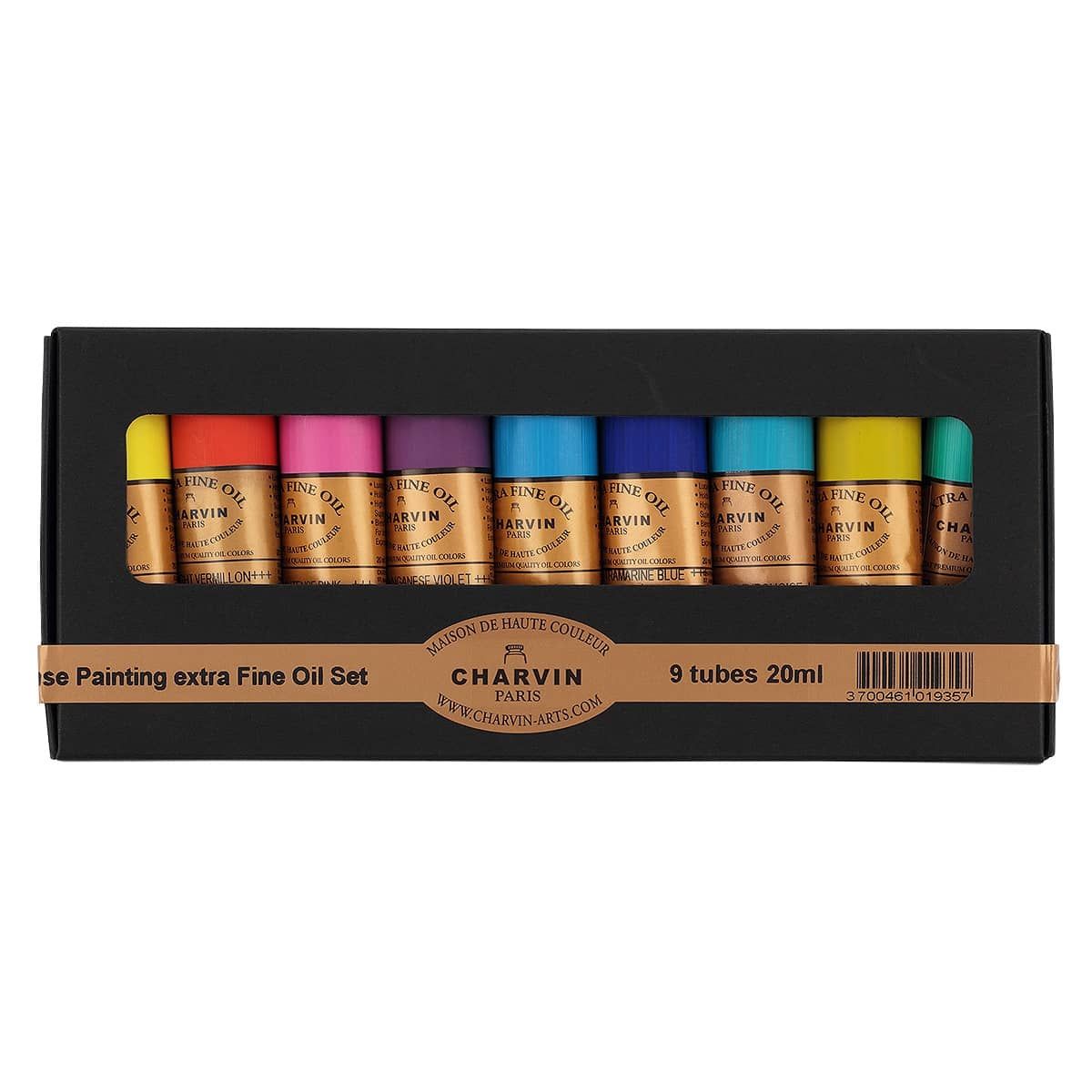 Charvin Extra Fine Oil Bonjour Set of 9 20ml Intense Colors 
