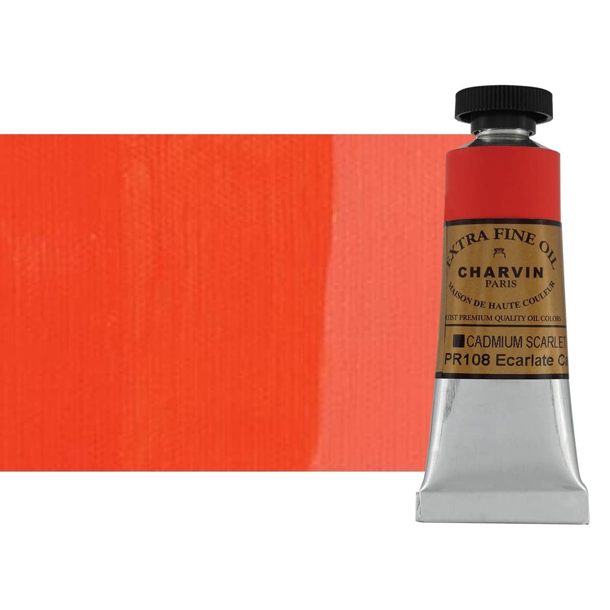Charvin Oil Cadmium Scarlet ExtraFine 20ml Paint Jerry's Artarama