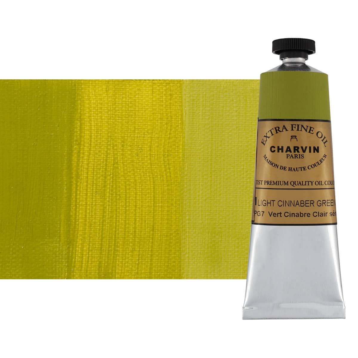 Charvin Oil Cinnabar Green Light ExtraFine 60ml Paint Jerry's