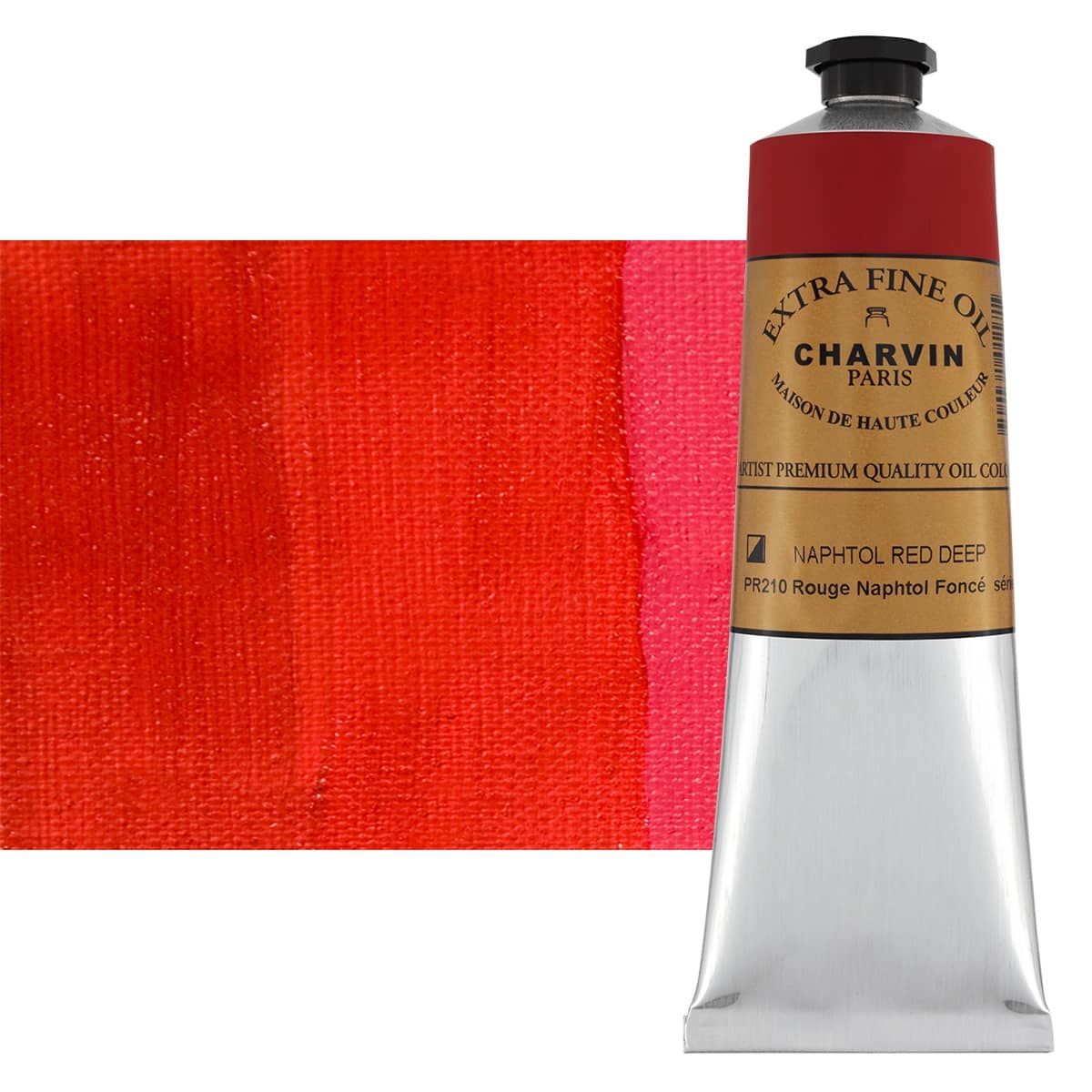 Charvin Oil- Napthol Red Deep -Extra-Fine: 150ml Paint | Jerry's Artarama