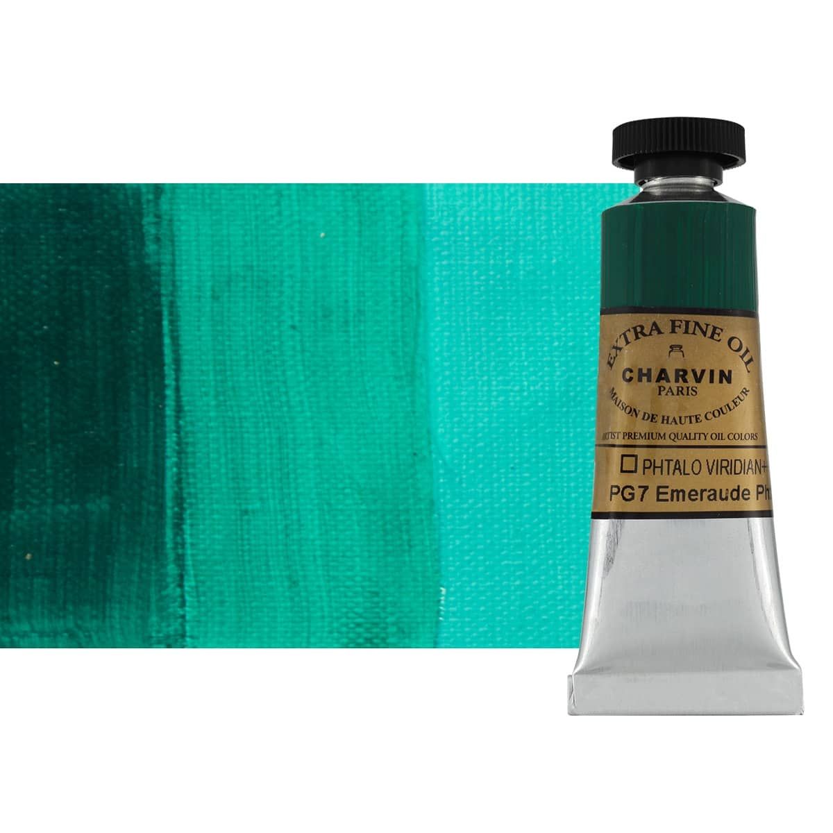 Charvin Oil Phthalo Viridian ExtraFine 20ml Paint Jerry's Artarama