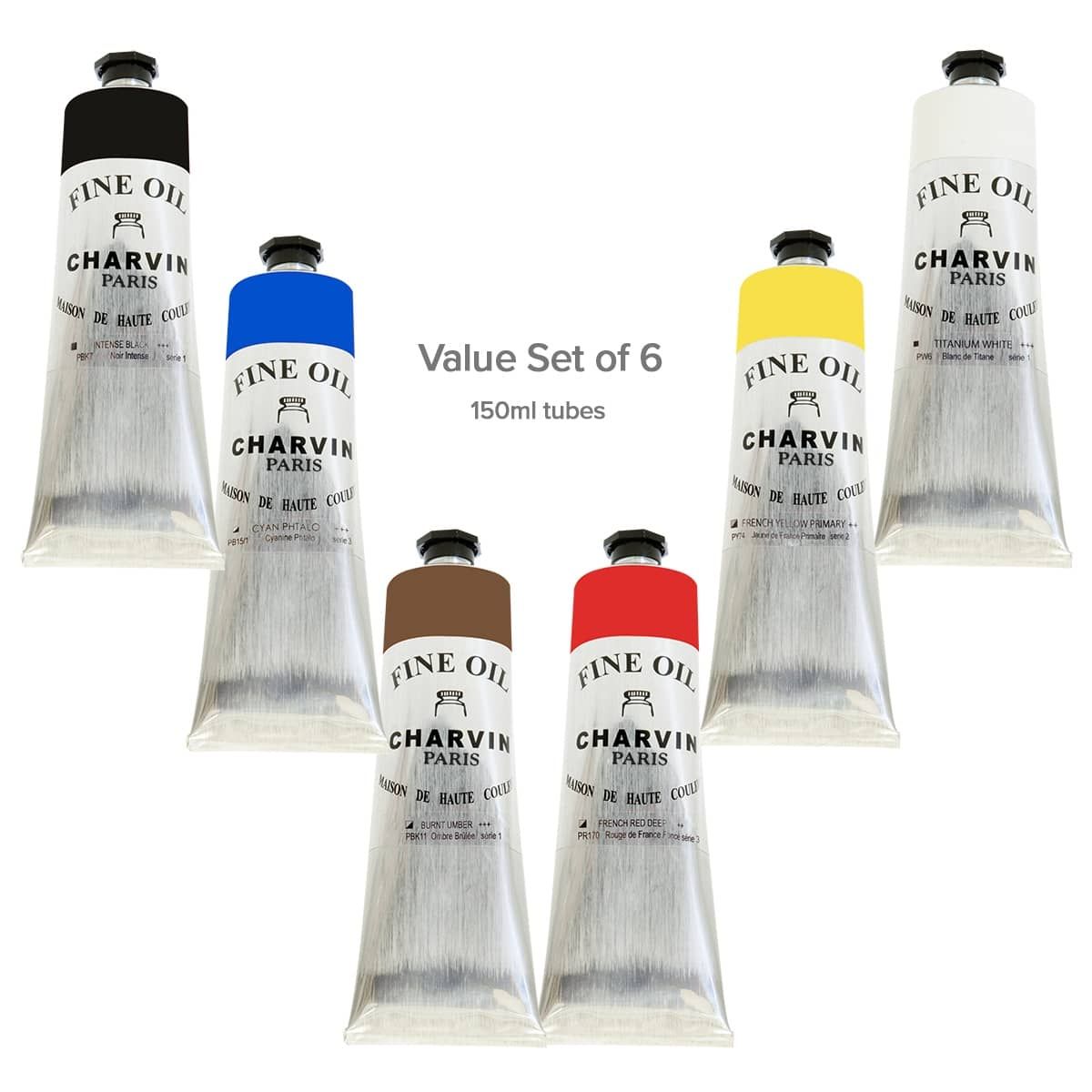 Charvin Fine Oil Painting - Value Set of 6