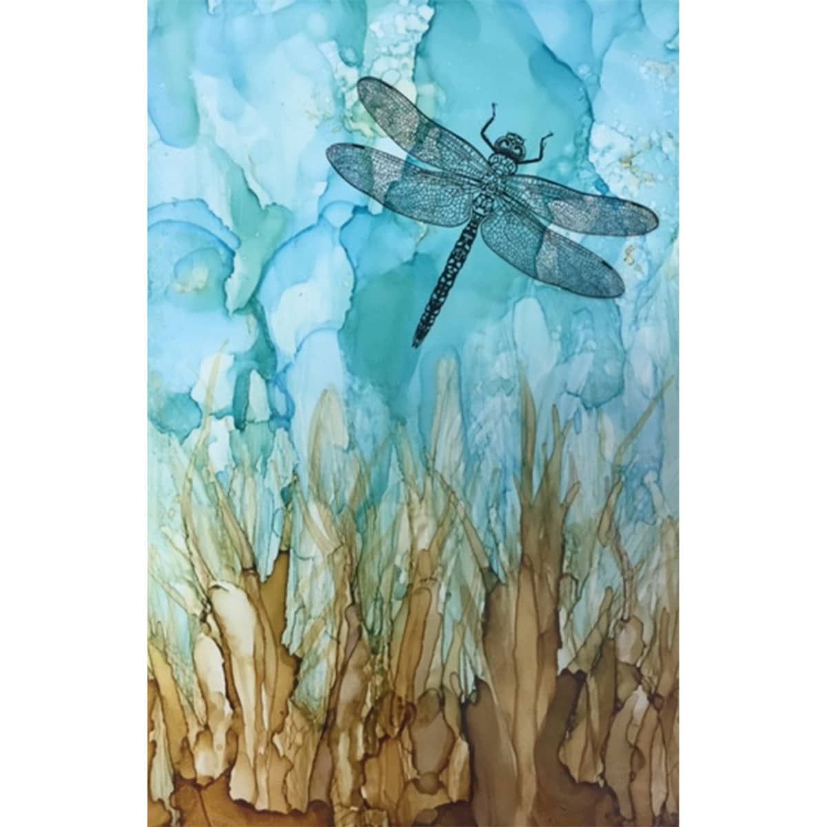 Cheryl Holtz - Dragonfly on Grafix Craft Plastic