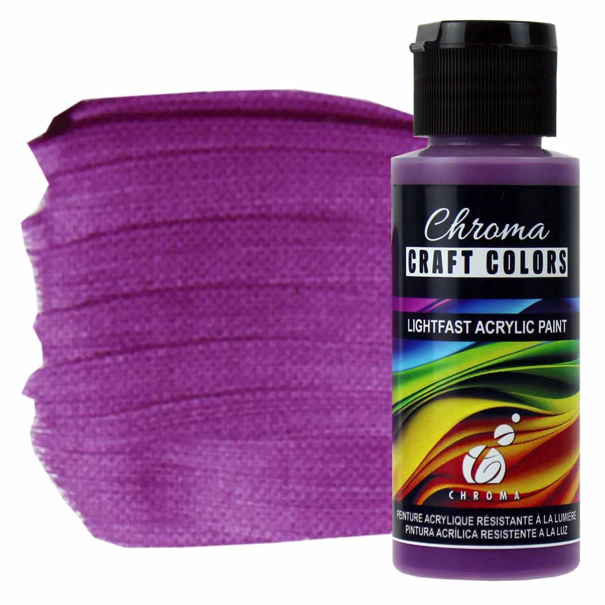 Chroma Acrylic Craft Paint Mardis Gras, 2oz Bottle Jerry's Artarama