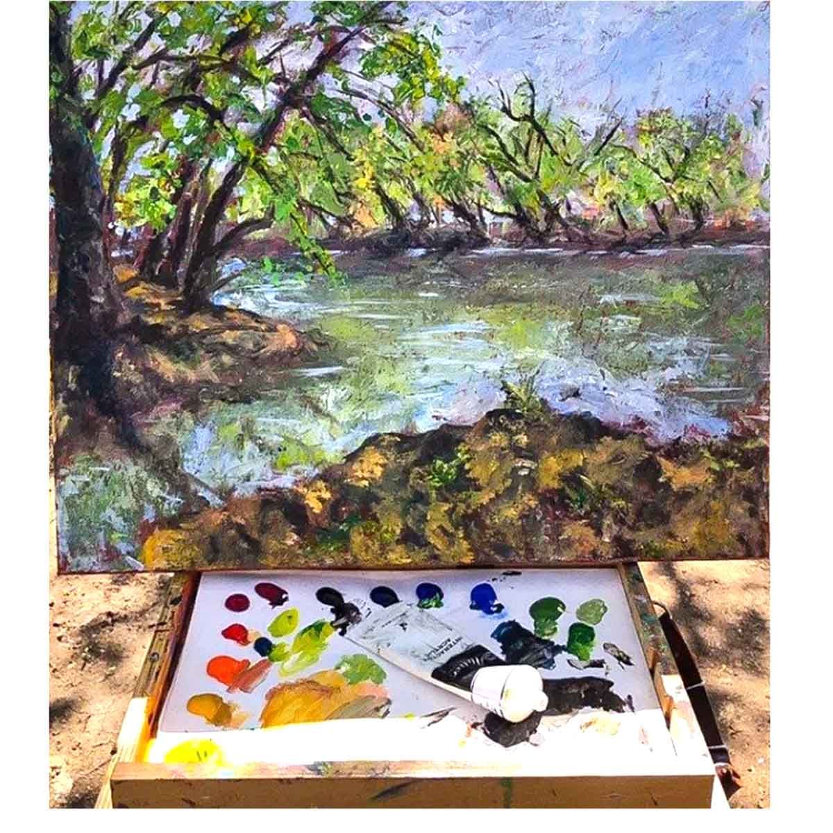 Chroma Atelier Interactive Artists Acrylic Cobalt Green Hue 80 ml ...