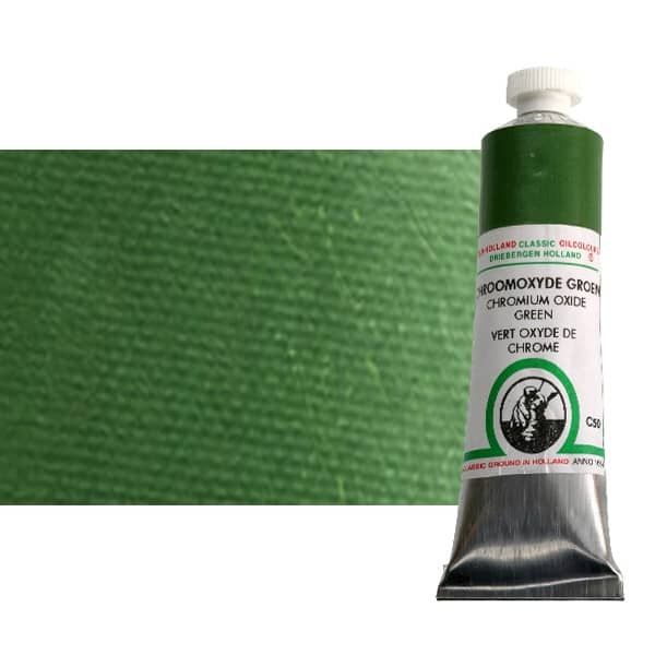 Old Holland Classic Oil Color 40 ml Tube - Chromium Oxide Green